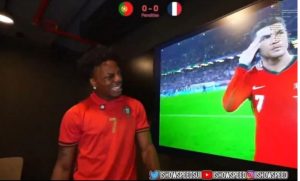 A strange shot from Ronaldo’s biggest fan after Portugal’s exit from the Euro Championship